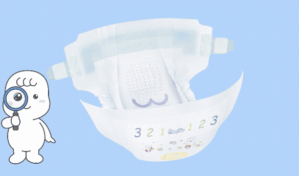 尿布屁屁對齊符號，輕鬆包好不怕漏